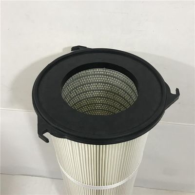 Βιομηχανικό φυσίγγιο φίλτρου σκόνης HEPA Cyclone 3 Lugs Συλλέκτης φλάντζας για ανεμογεννήτρια
