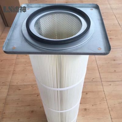 Βιομηχανικό φυσίγγιο φίλτρου σκόνης HEPA Cyclone 3 Lugs Συλλέκτης φλάντζας για ανεμογεννήτρια